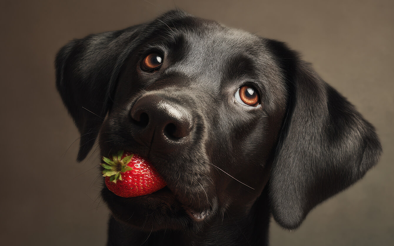 Må hunde spise jordbær? Her er det saftige svar